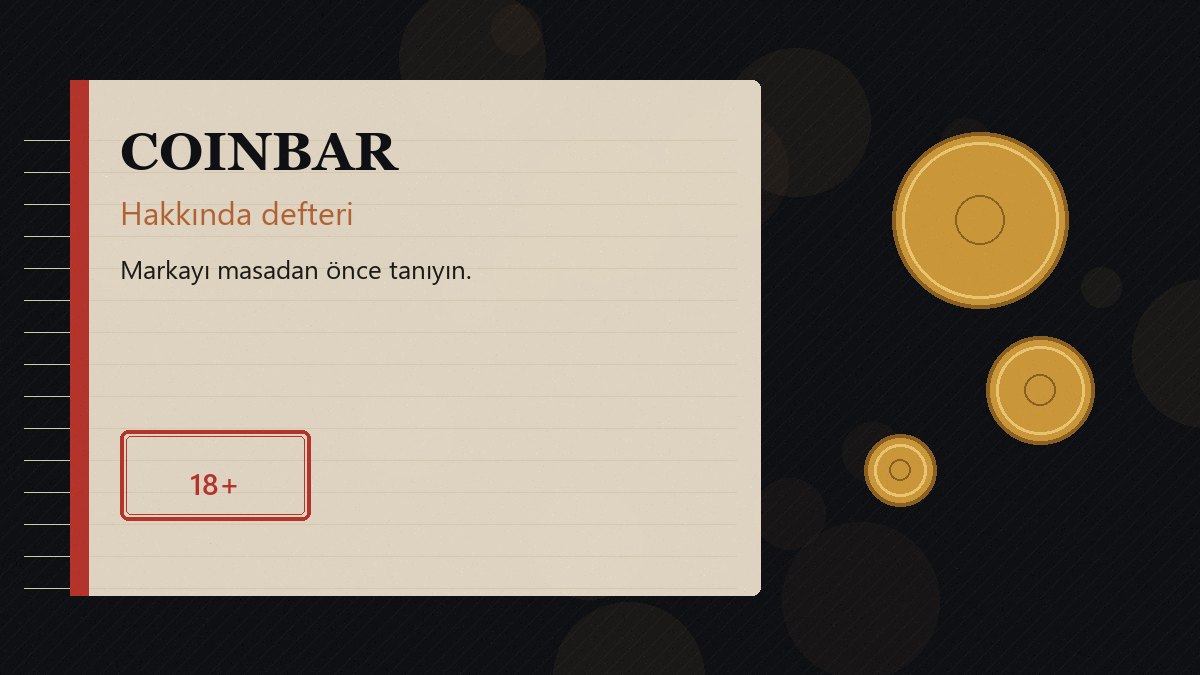 Coinbar hakkında defter notu