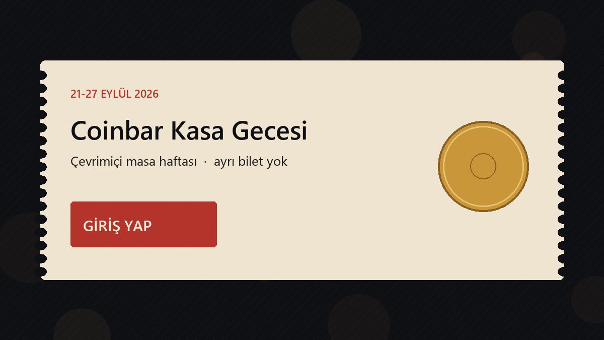 Coinbar Eylül Kasa Gecesi