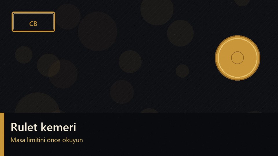 Coinbar rulet kemeri